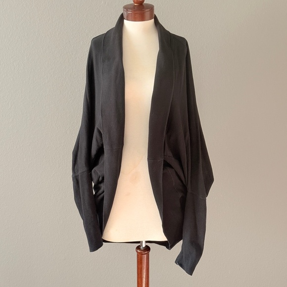 Norma Kamali Black Cardigan Sweater - Picture 1 of 4